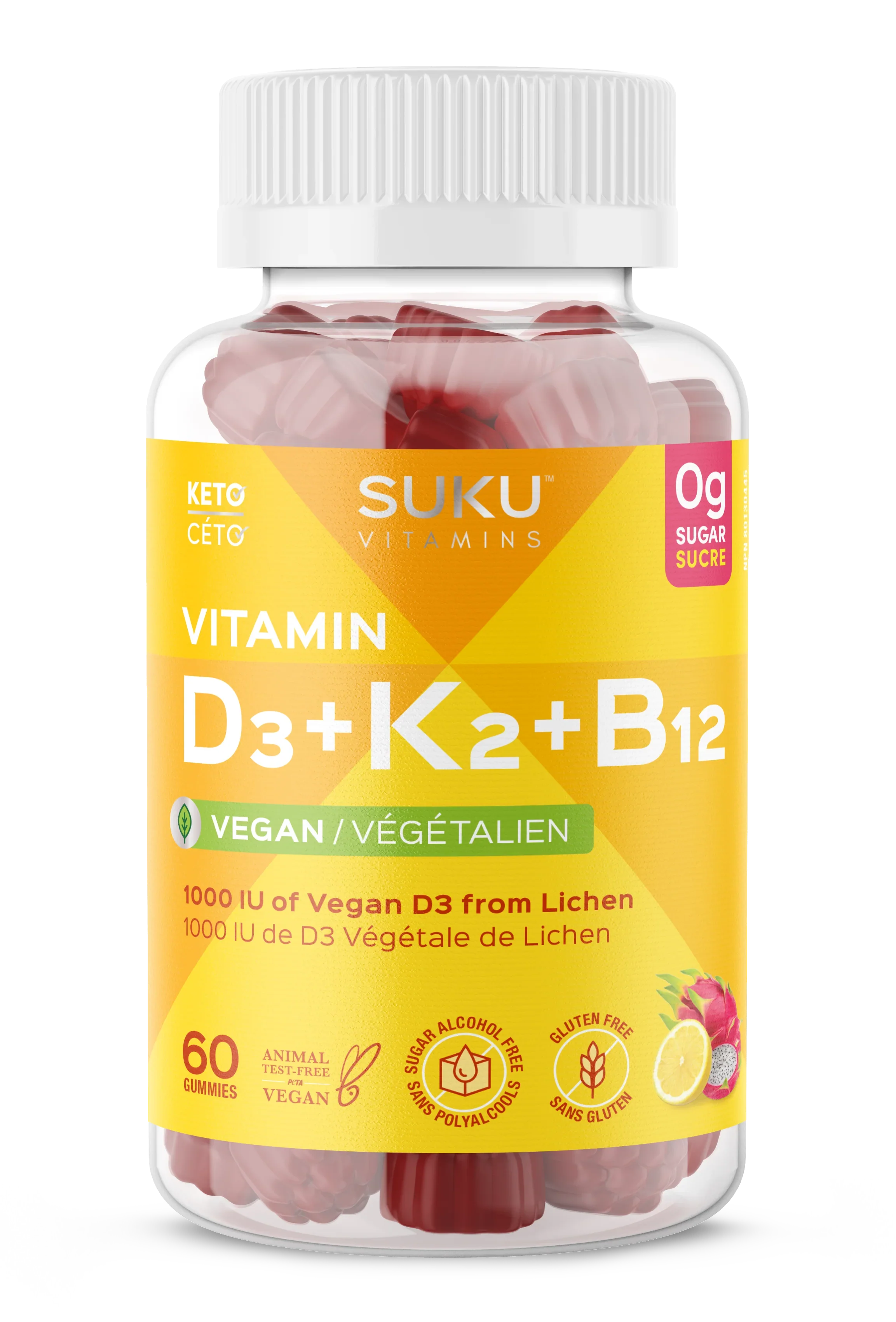 Vitamine D3+K2+B12