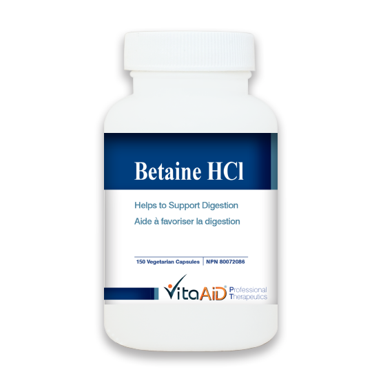 Betaine HCL (Aide digestive pour l'hypochlorhydrie)