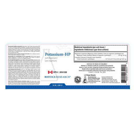 Potassium-HP (high potency w/mg)