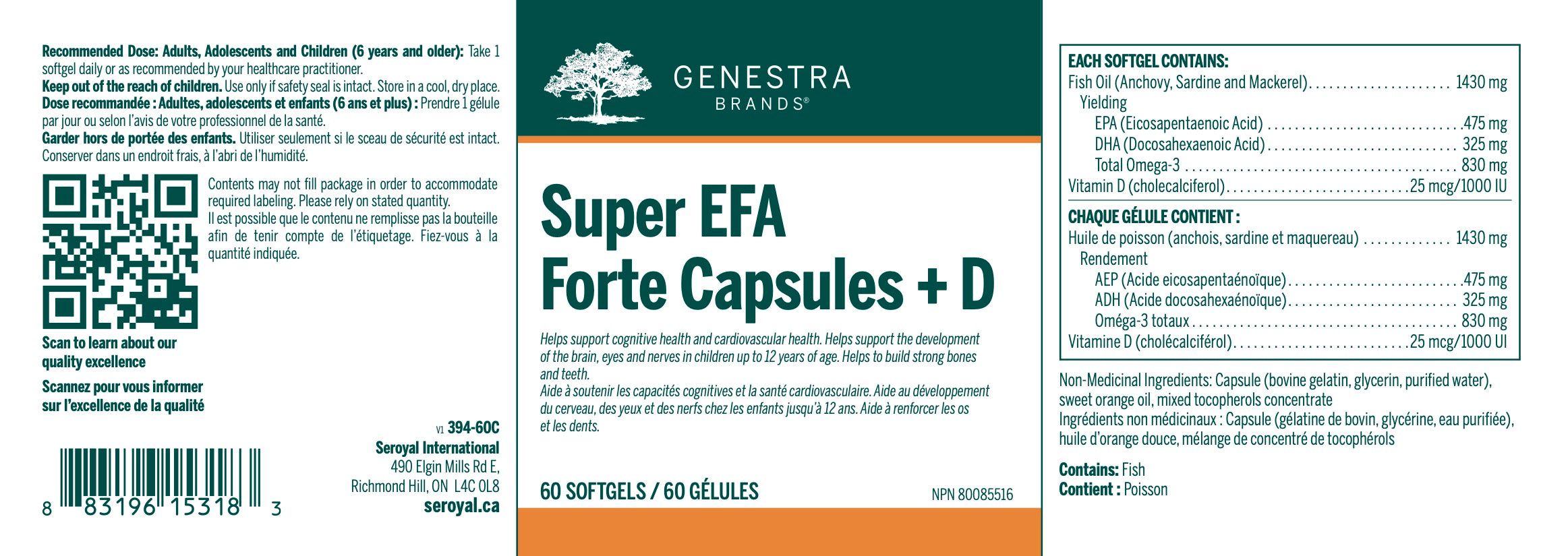 Super EFA Forte Capsules + D