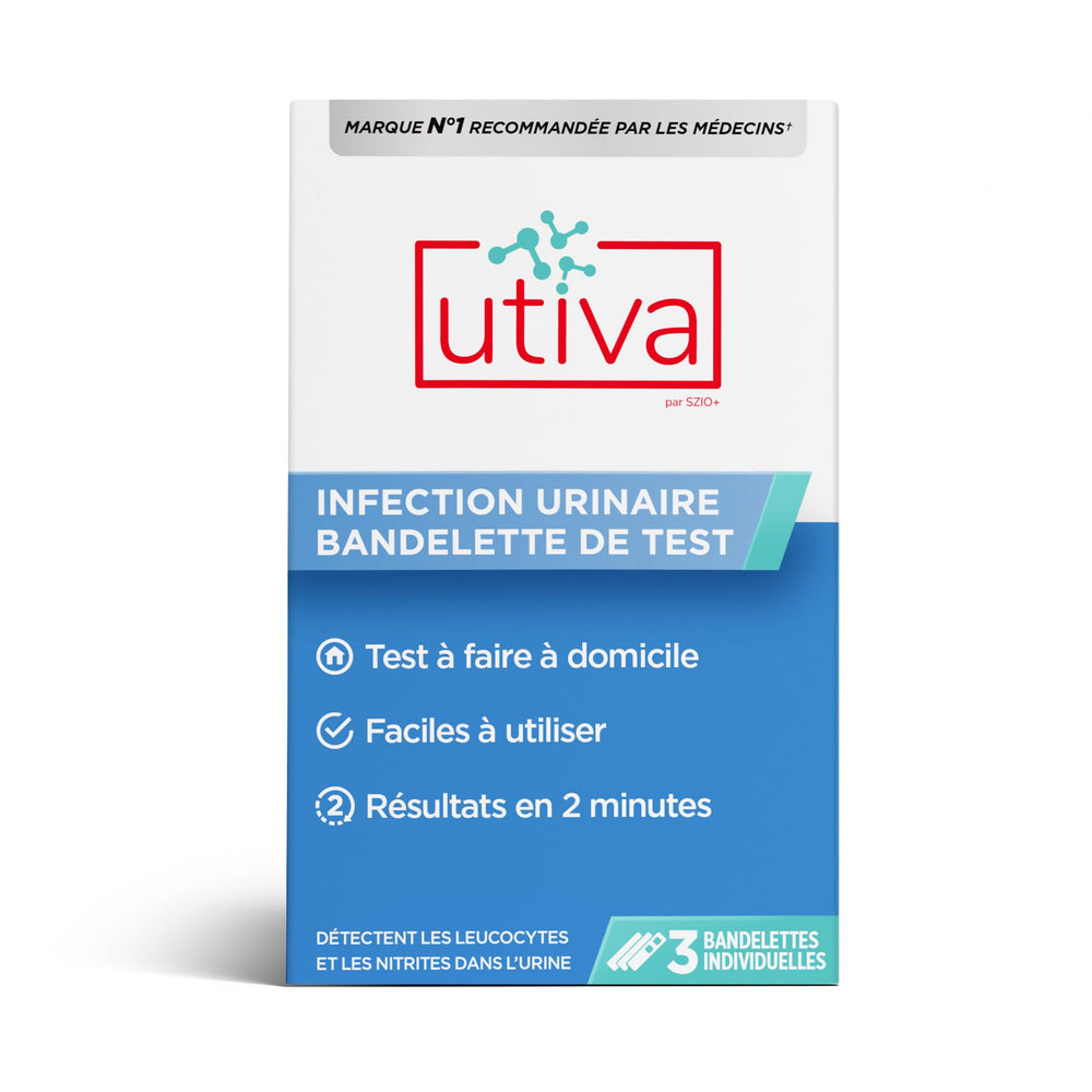 Bandelettes de test pour infection urinaire - 3 tests par boite Image