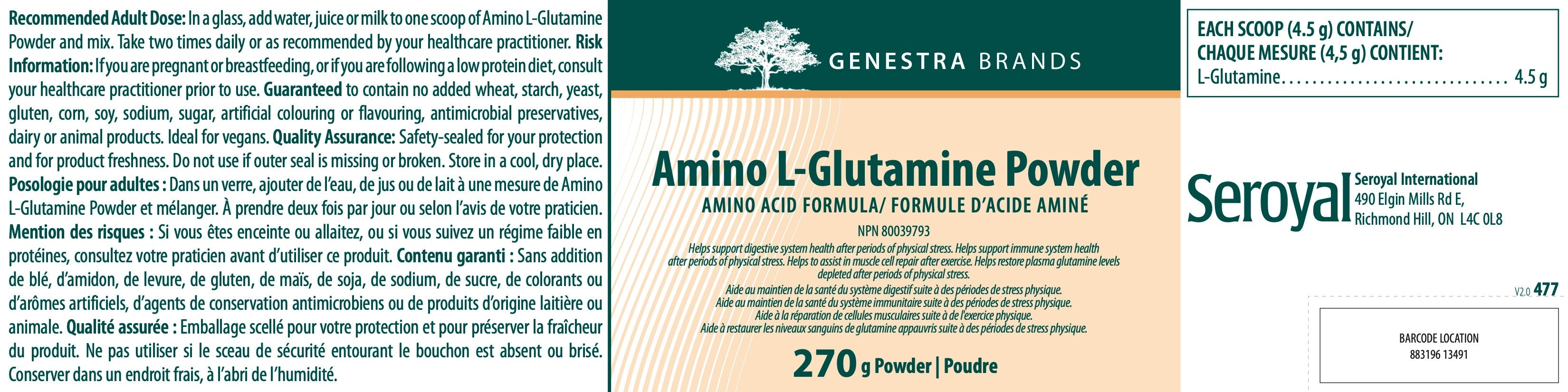 SOLDE - Amino L-Glutamine Powder