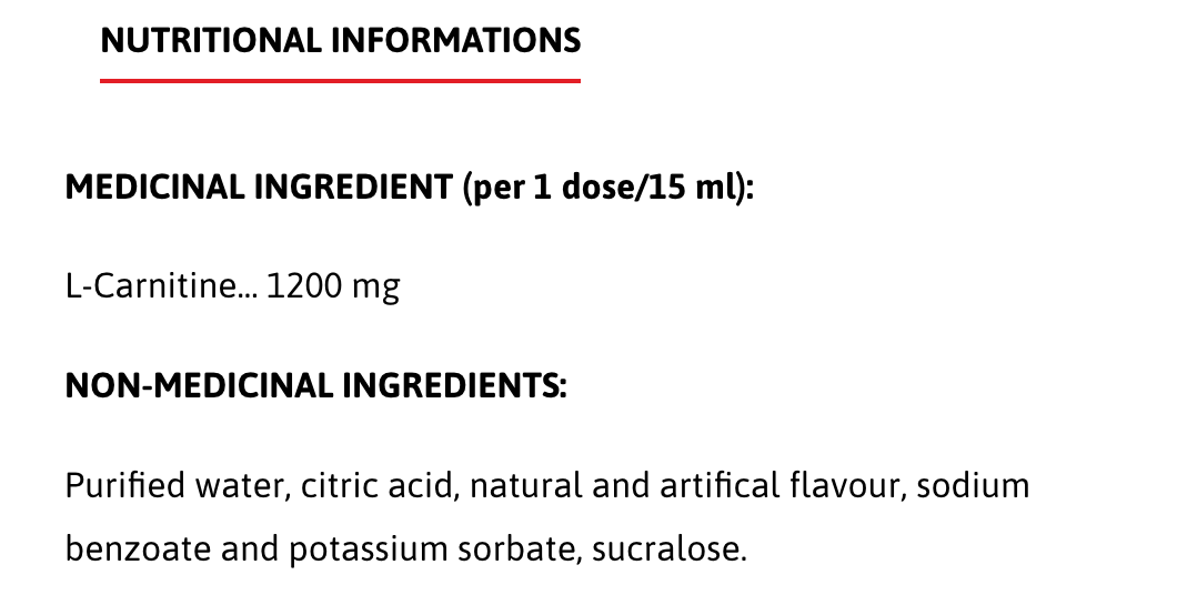 Liquid L-Carnitine