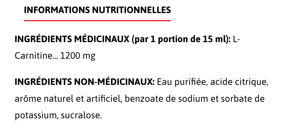 Liquid L-Carnitine