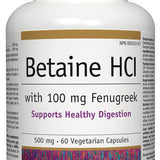 Betaine HCI avec 100 mg Fenugrec image 1