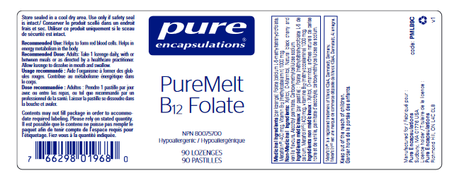 PureMelt B12 Folate