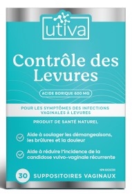 Yeast Control - 30 Vaginal Suppositories