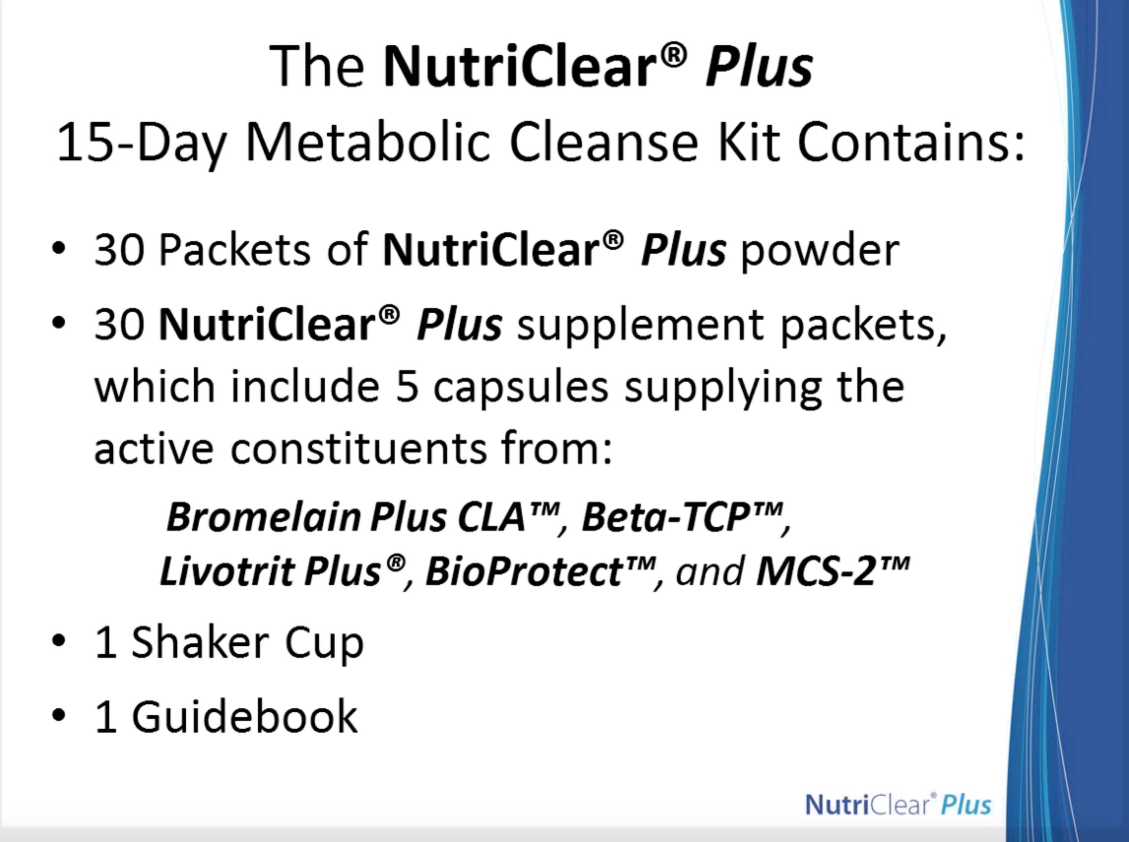 NutriClear-Plus Programme 15 jours